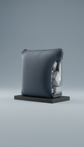 Soft slate microfiber travel pouch